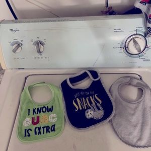 Bibs, Onesies, & Baby Milestone blanket